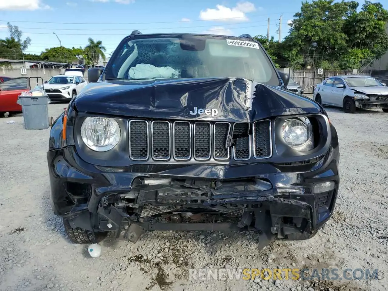 5 fotografías del automóvil dañado ZACNJBAB4KPJ73304 JEEP RENEGADE 2019