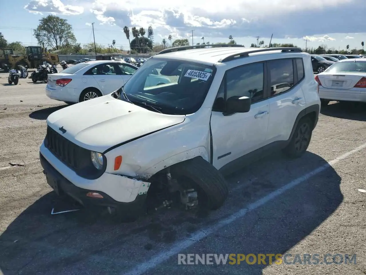 1 fotografías del automóvil dañado ZACNJBAB4KPK19844 JEEP RENEGADE 2019