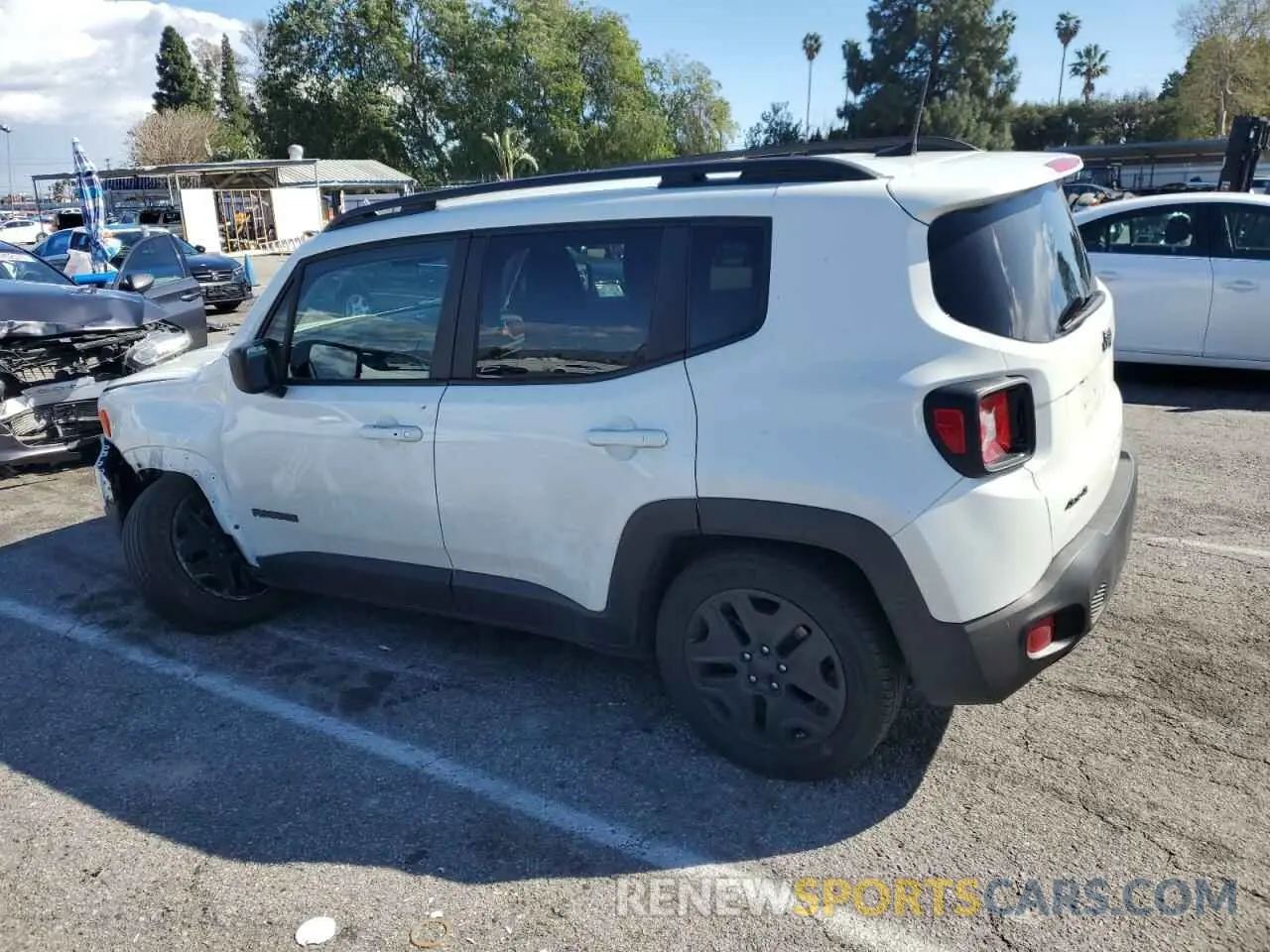 2 fotografías del automóvil dañado ZACNJBAB4KPK19844 JEEP RENEGADE 2019