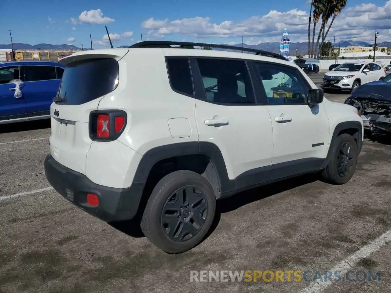 3 fotografías del automóvil dañado ZACNJBAB4KPK19844 JEEP RENEGADE 2019