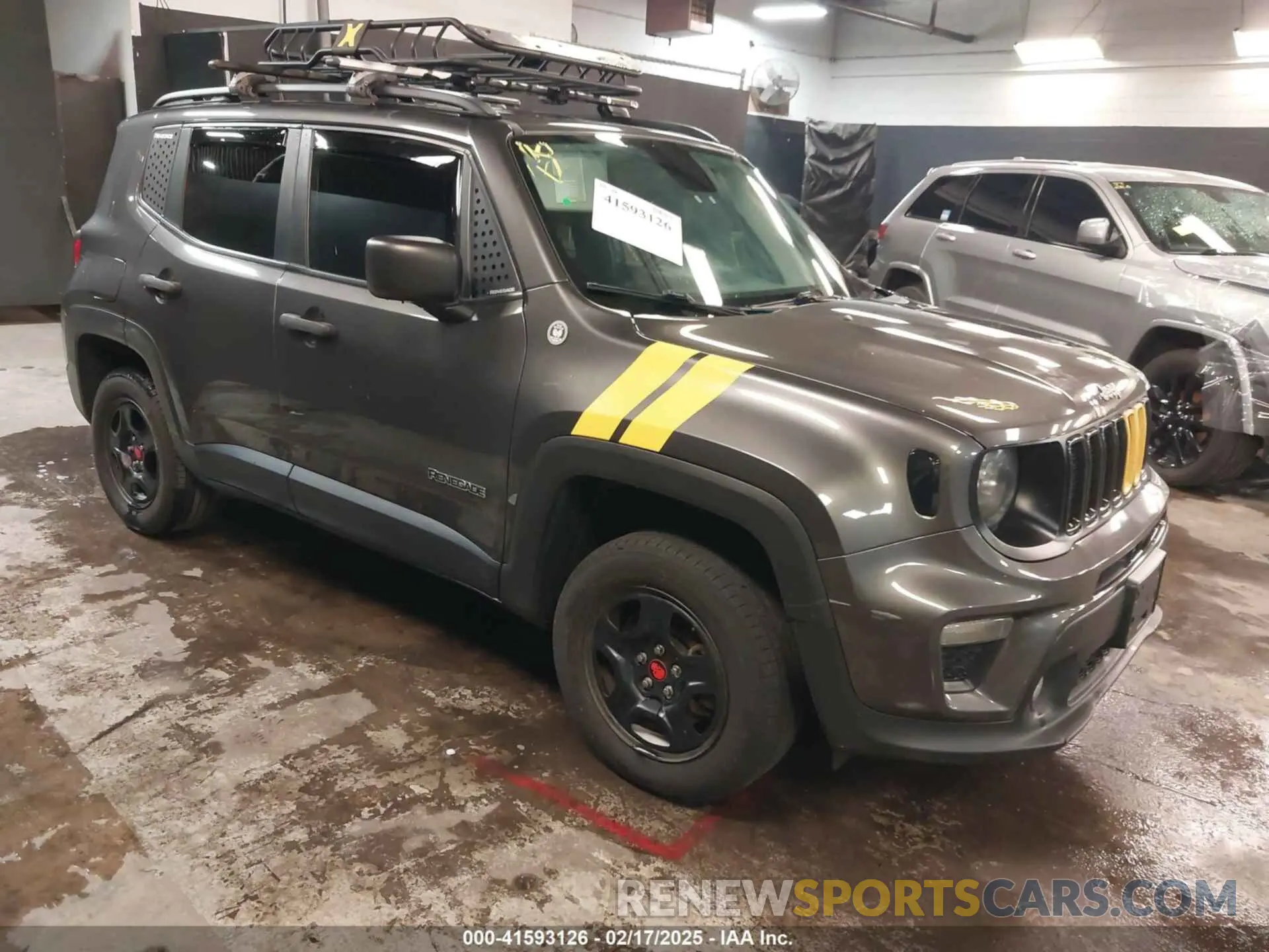 1 fotografías del automóvil dañado ZACNJBAB4KPK79364 JEEP RENEGADE 2019