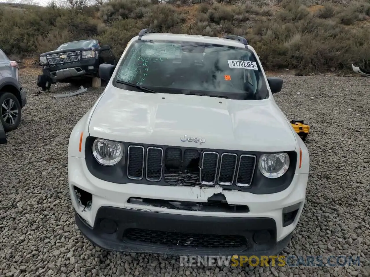 5 fotografías del automóvil dañado ZACNJBAB6KPJ96678 JEEP RENEGADE 2019