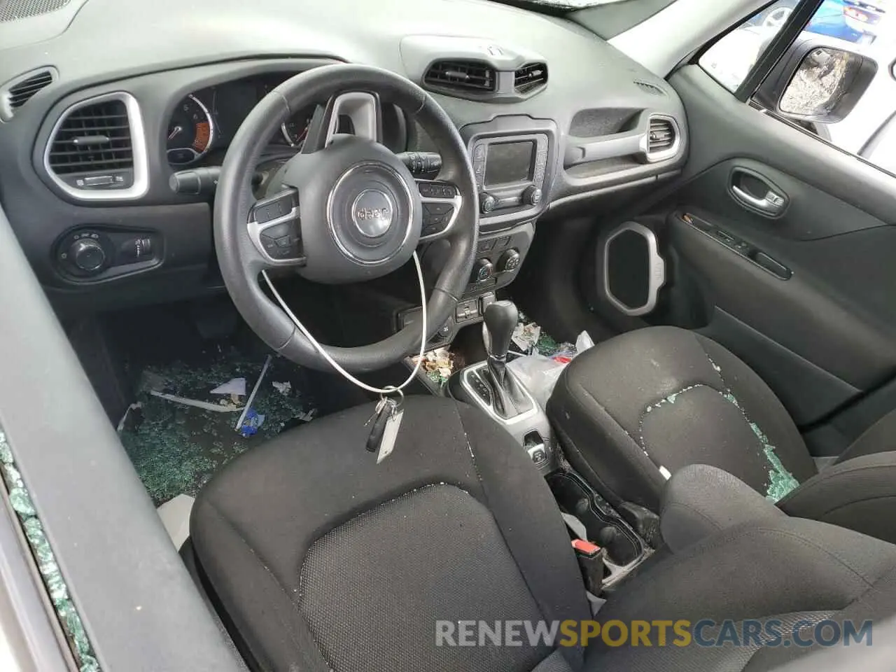 8 fotografías del automóvil dañado ZACNJBAB6KPJ96678 JEEP RENEGADE 2019