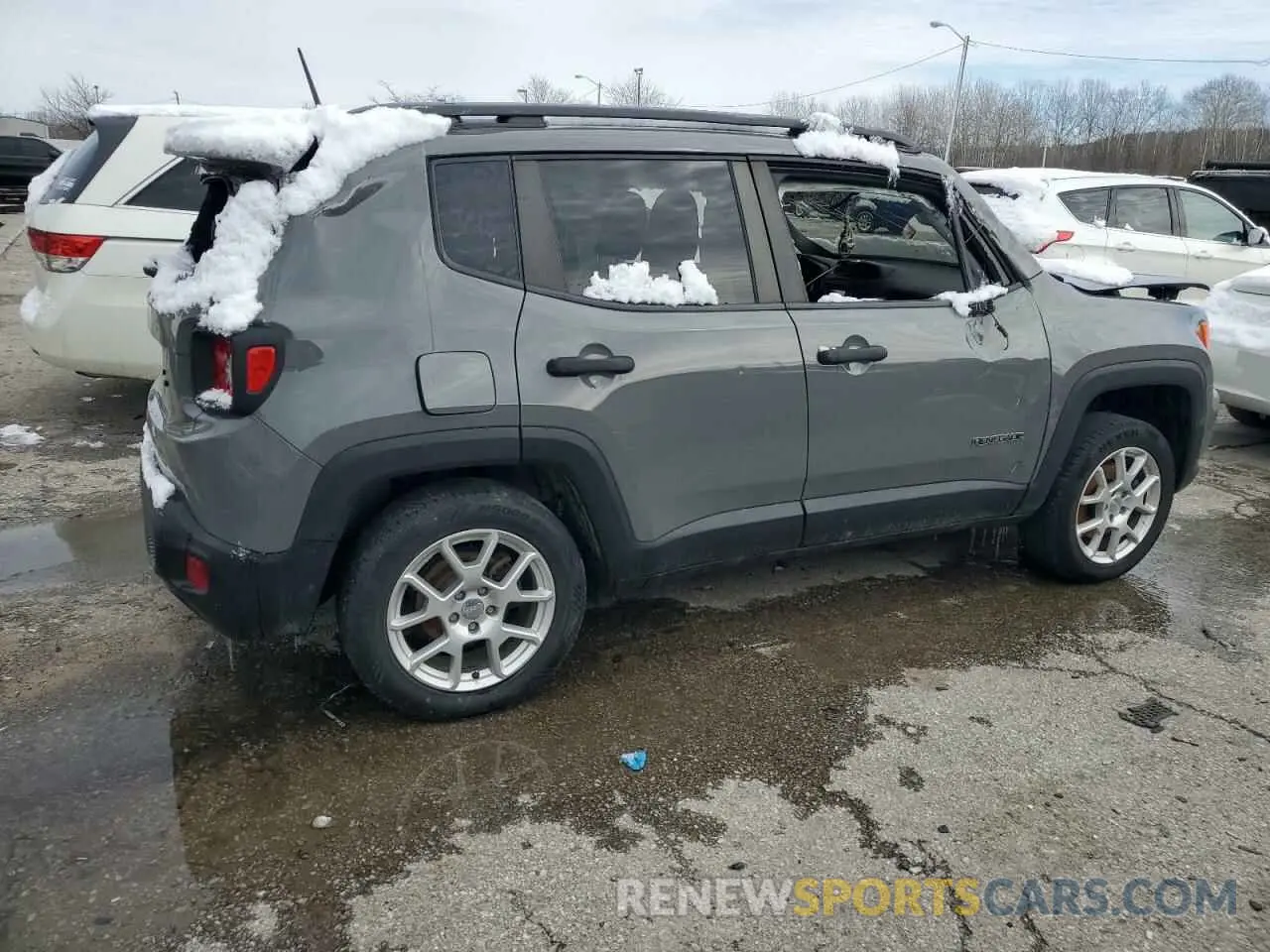 3 fotografías del automóvil dañado ZACNJBAB6KPK75154 JEEP RENEGADE 2019