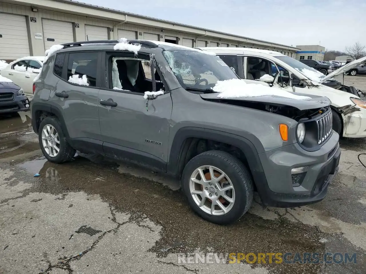 4 fotografías del automóvil dañado ZACNJBAB6KPK75154 JEEP RENEGADE 2019
