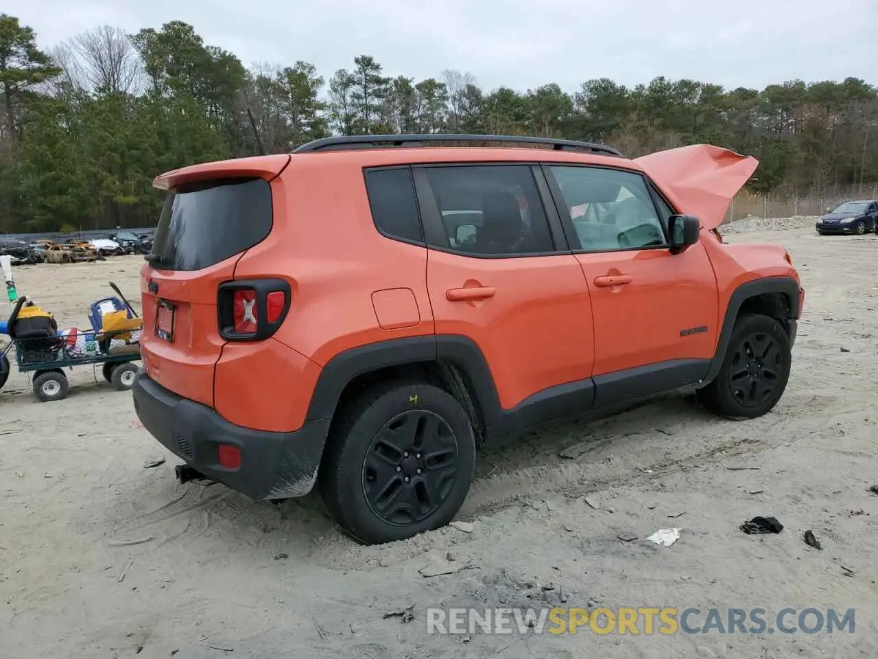 3 fotografías del automóvil dañado ZACNJBAB7KPK29607 JEEP RENEGADE 2019