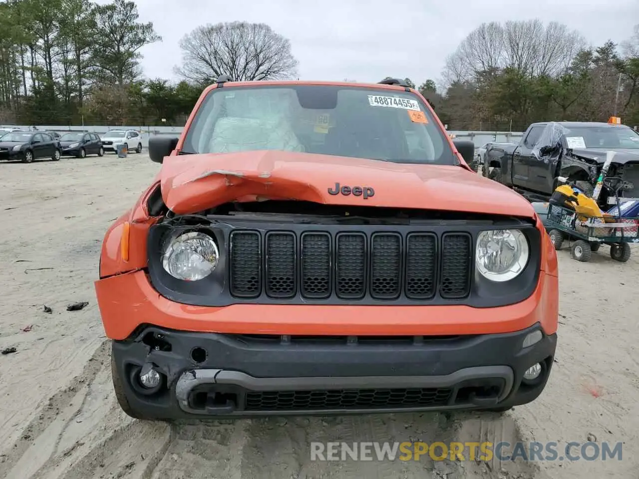 5 fotografías del automóvil dañado ZACNJBAB7KPK29607 JEEP RENEGADE 2019