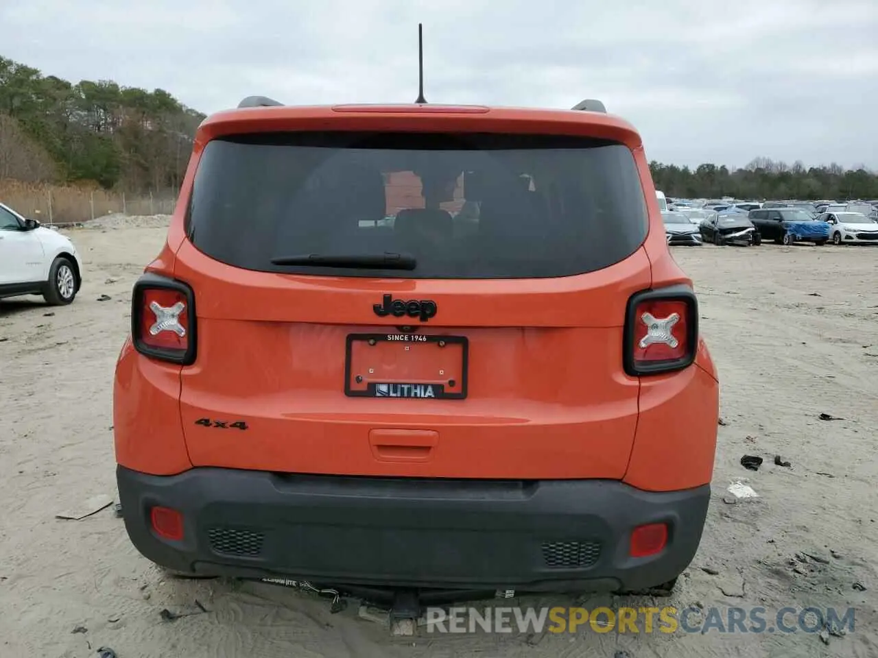 6 fotografías del automóvil dañado ZACNJBAB7KPK29607 JEEP RENEGADE 2019