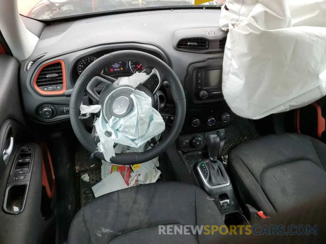 8 fotografías del automóvil dañado ZACNJBAB7KPK29607 JEEP RENEGADE 2019