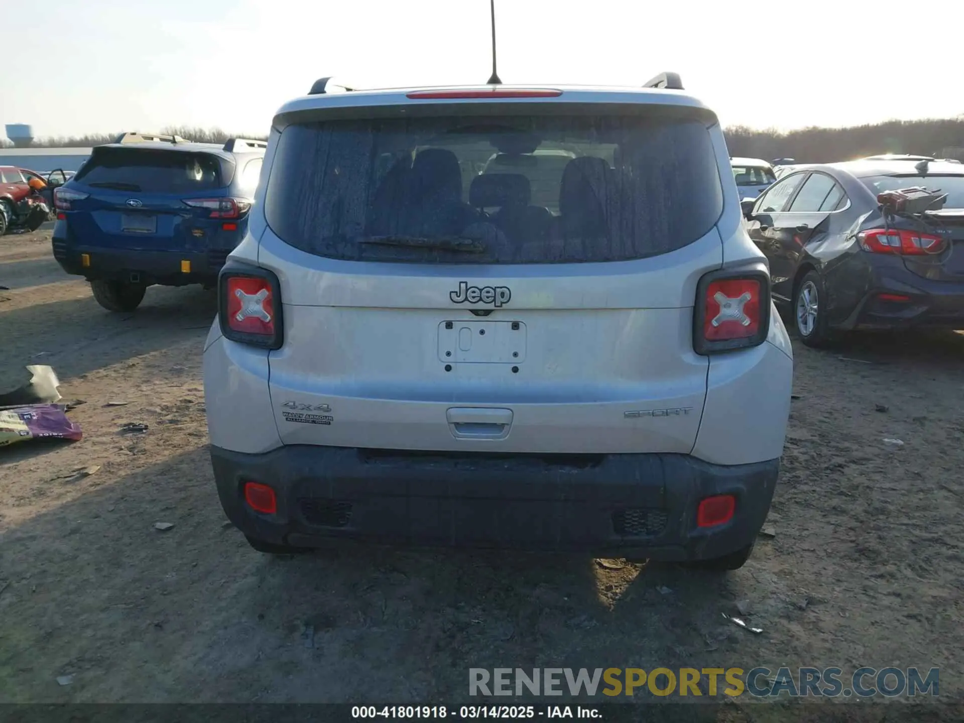 16 fotografías del automóvil dañado ZACNJBAB7KPK71811 JEEP RENEGADE 2019