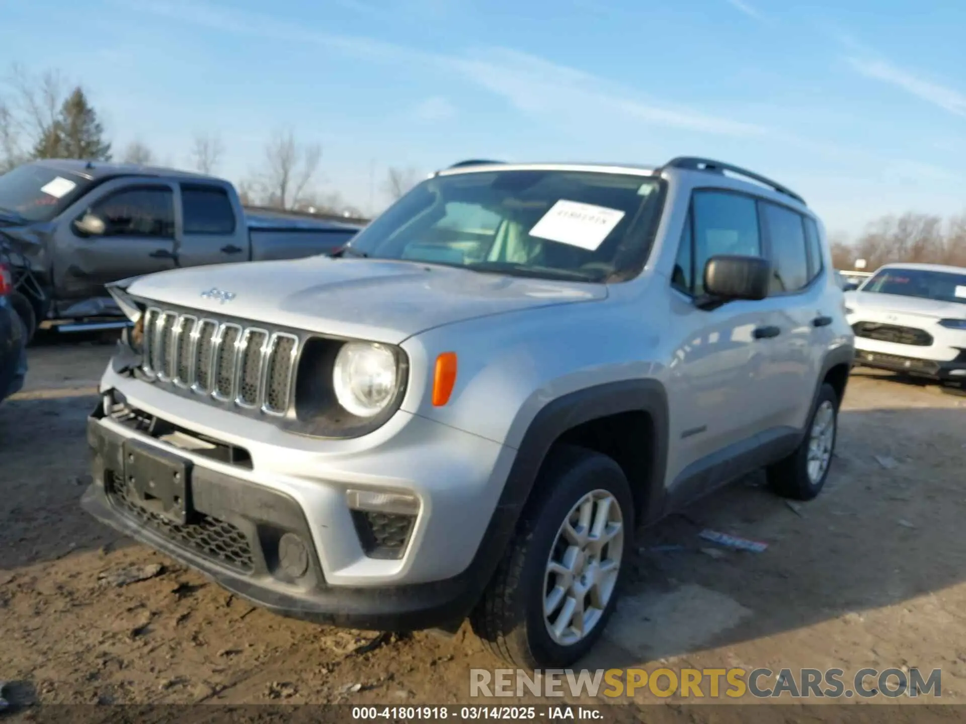 2 fotografías del automóvil dañado ZACNJBAB7KPK71811 JEEP RENEGADE 2019