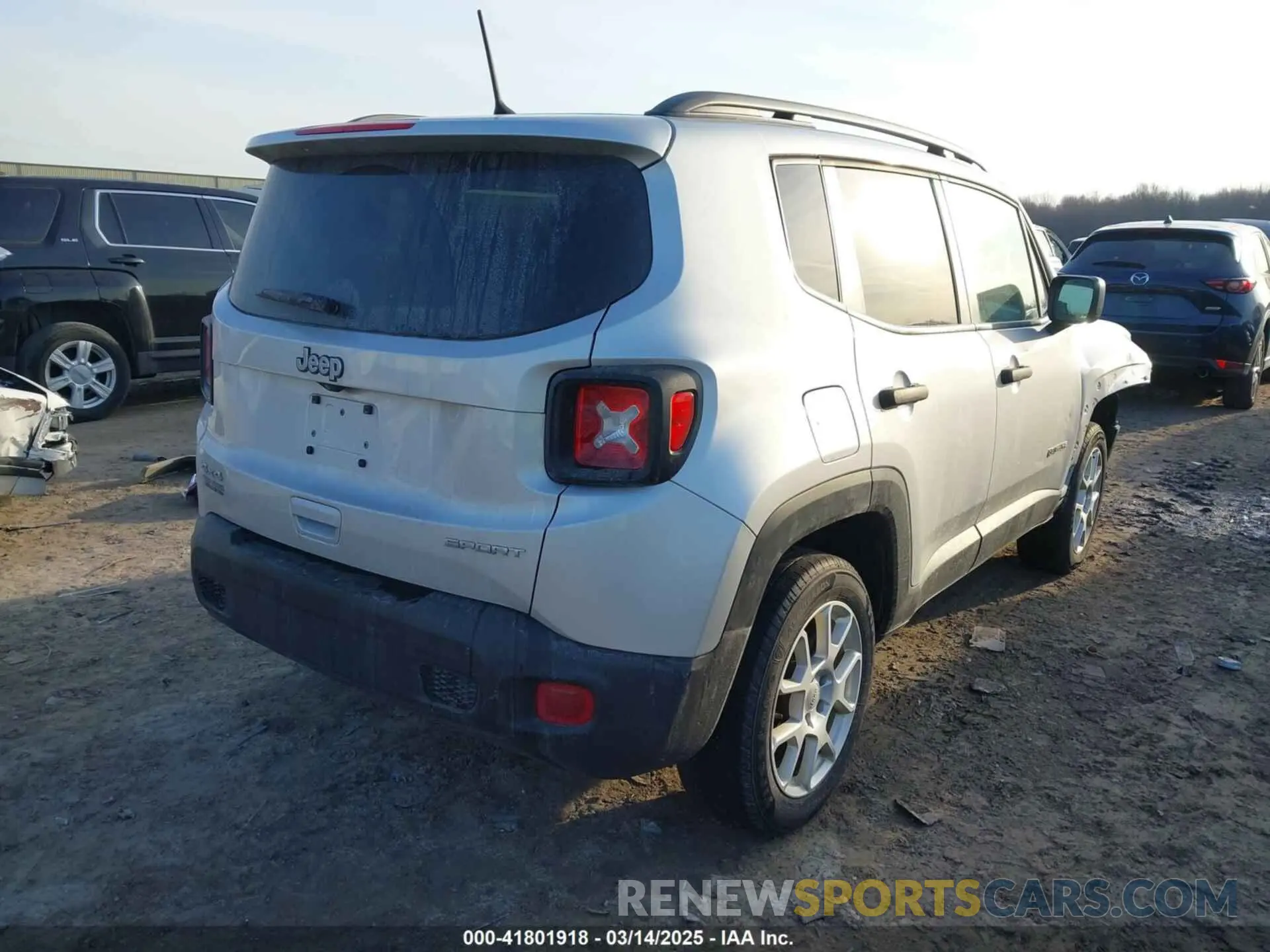 4 fotografías del automóvil dañado ZACNJBAB7KPK71811 JEEP RENEGADE 2019
