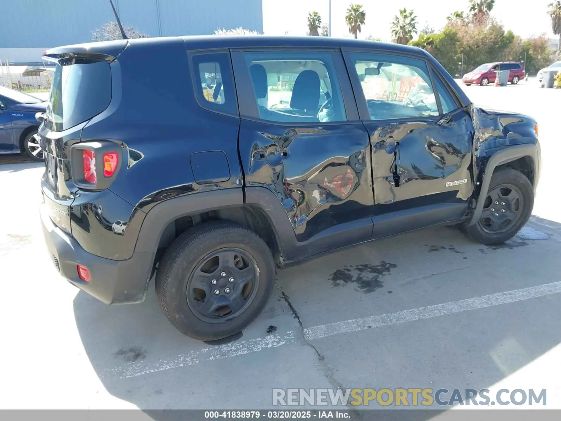 4 fotografías del automóvil dañado ZACNJBAB8KPK74653 JEEP RENEGADE 2019