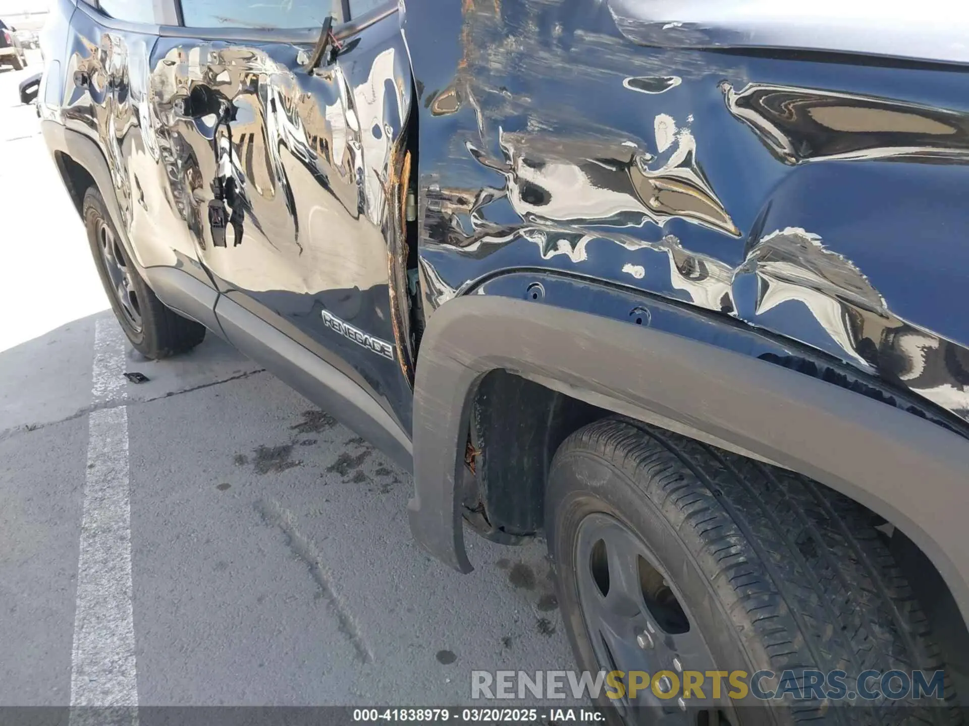 6 fotografías del automóvil dañado ZACNJBAB8KPK74653 JEEP RENEGADE 2019