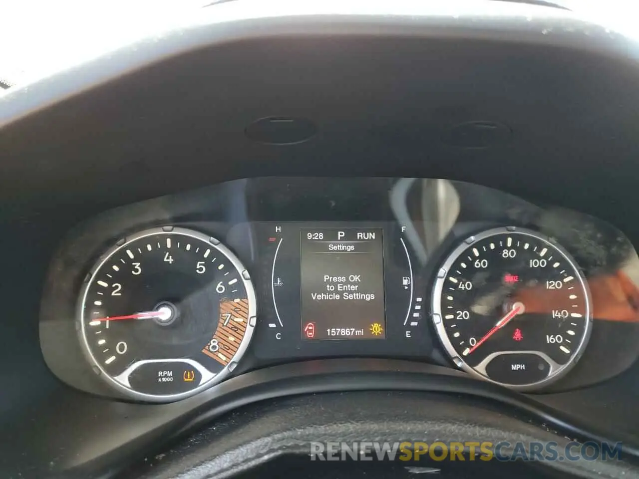 9 fotografías del automóvil dañado ZACNJBABXKPK61726 JEEP RENEGADE 2019