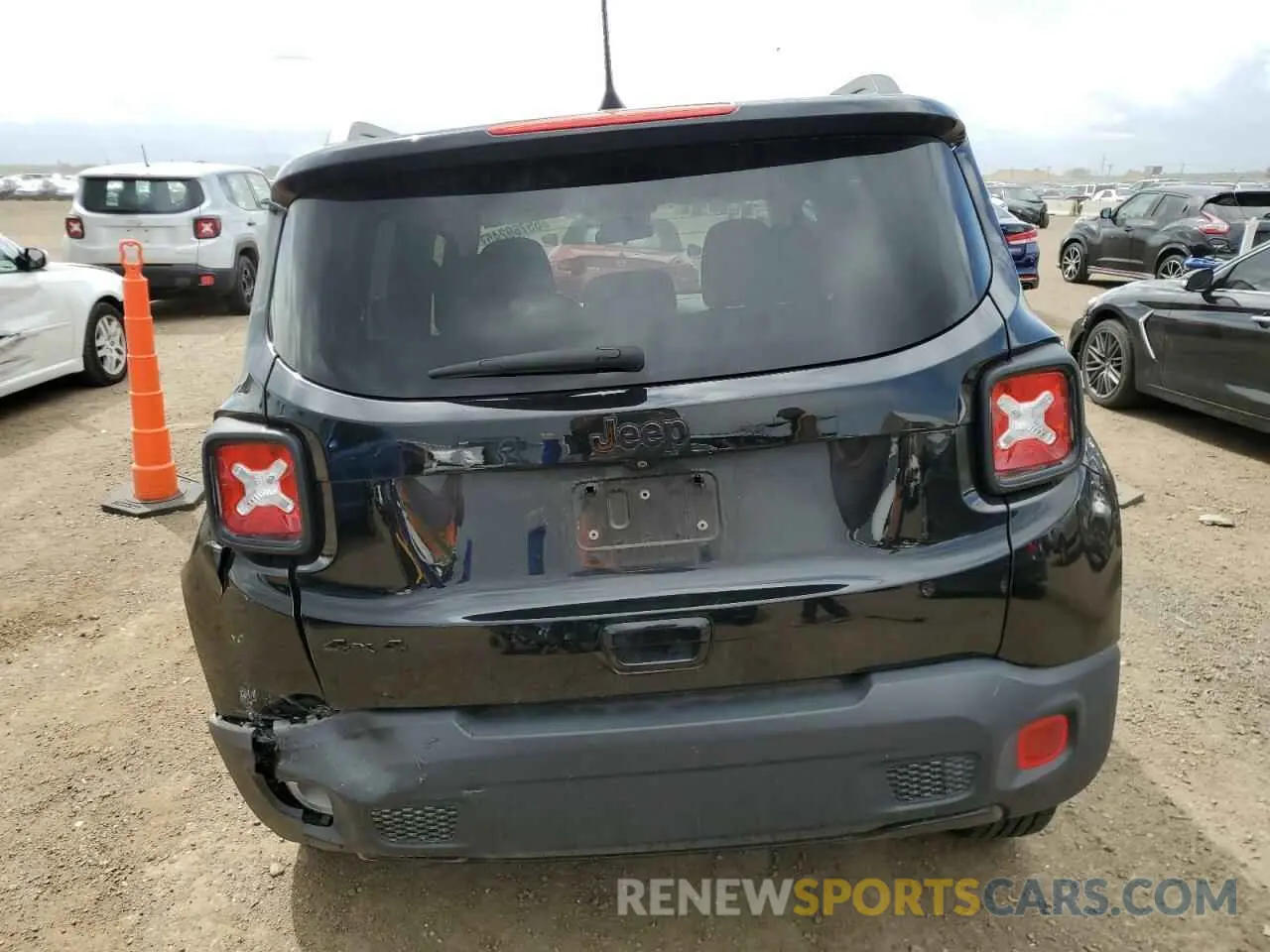 6 fotografías del automóvil dañado ZACNJBB1XKPK24830 JEEP RENEGADE 2019