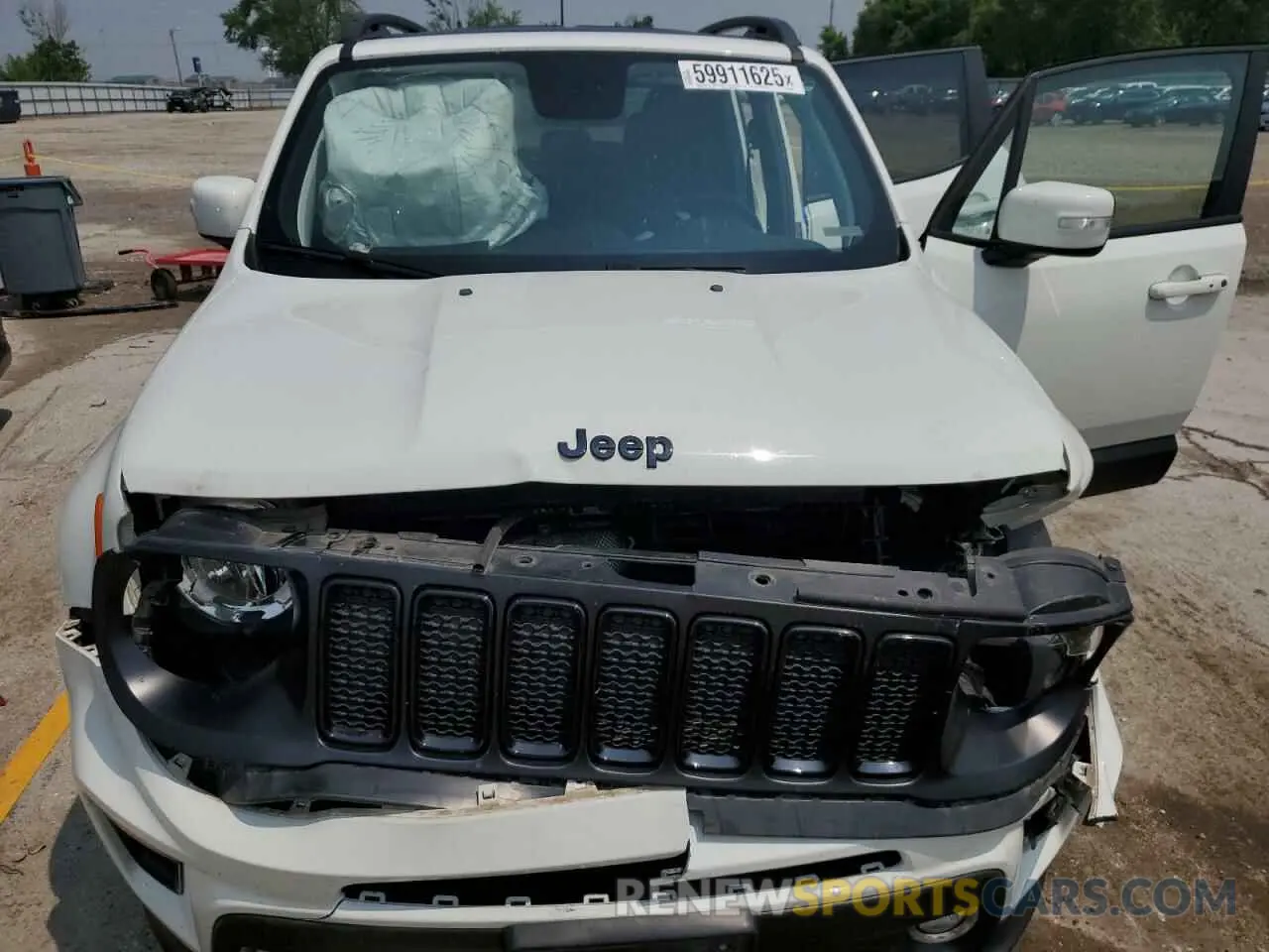 11 fotografías del automóvil dañado ZACNJBBB1KPK56008 JEEP RENEGADE 2019