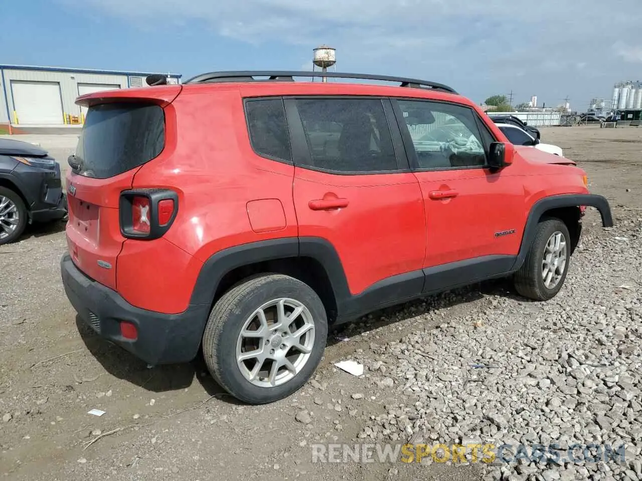 3 fotografías del automóvil dañado ZACNJBBB5KPK30611 JEEP RENEGADE 2019