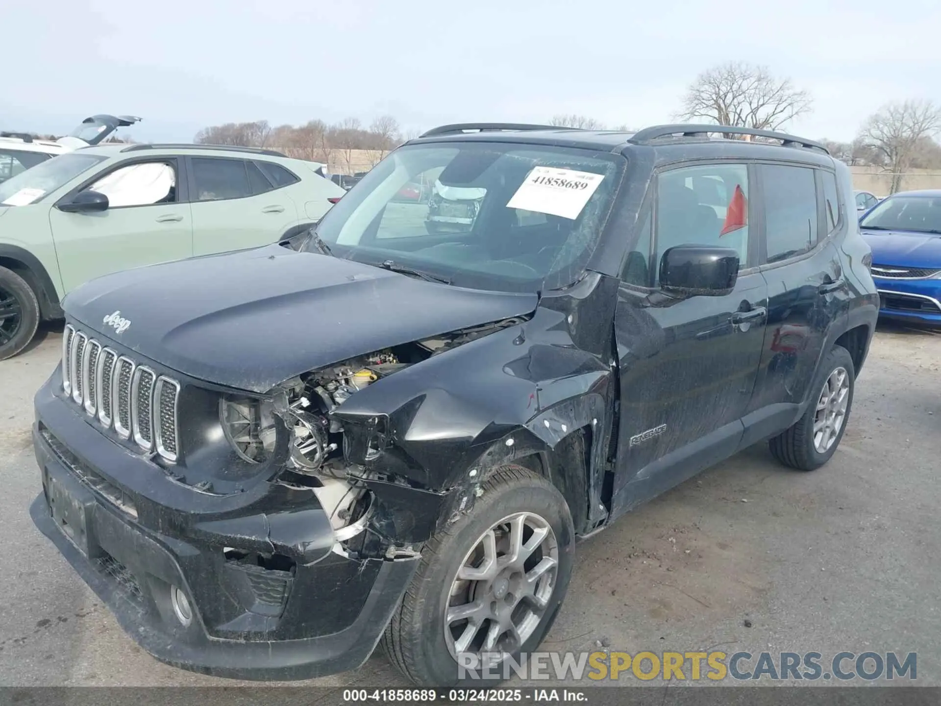 2 fotografías del automóvil dañado ZACNJBBB6KPK73371 JEEP RENEGADE 2019