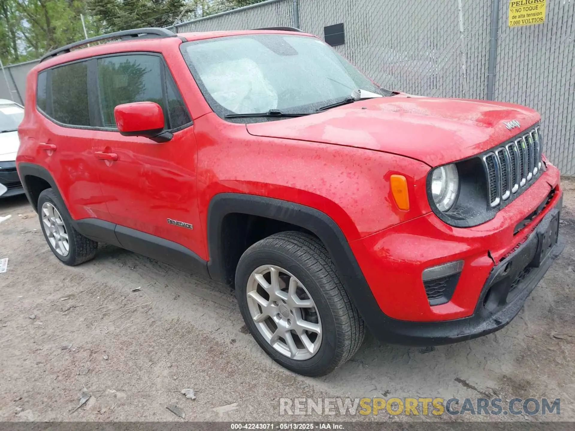 1 fotografías del automóvil dañado ZACNJBBB7KPK13597 JEEP RENEGADE 2019