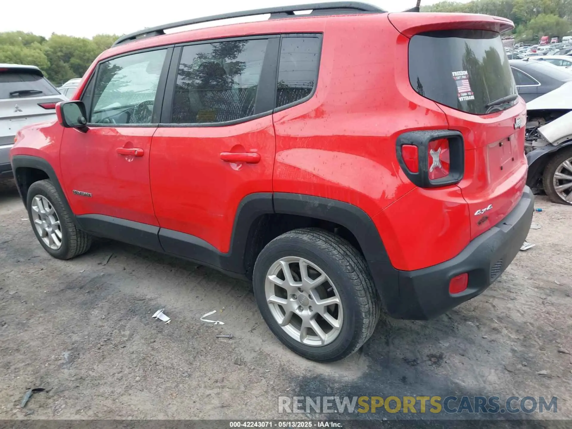 3 fotografías del automóvil dañado ZACNJBBB7KPK13597 JEEP RENEGADE 2019