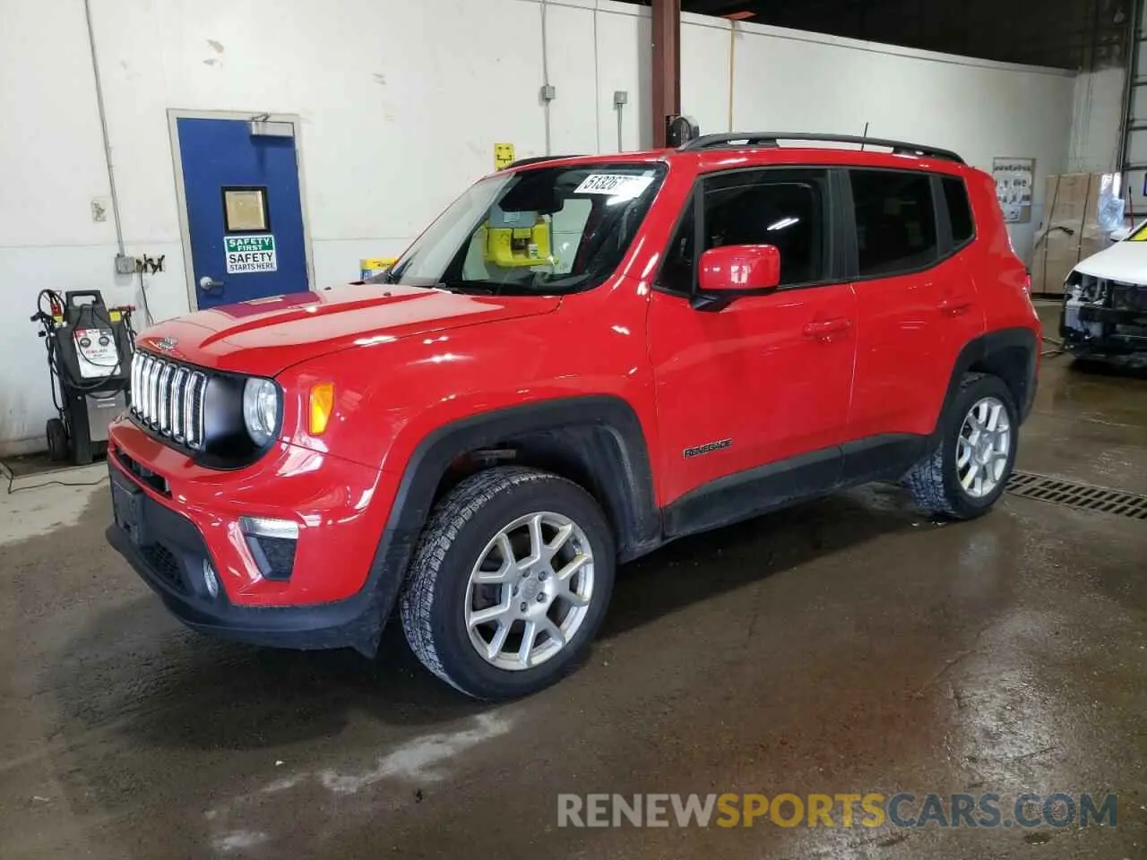 1 fotografías del automóvil dañado ZACNJBBB7KPK23742 JEEP RENEGADE 2019