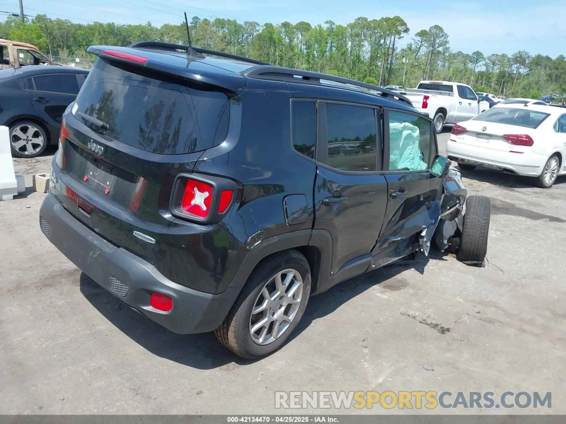4 fotografías del automóvil dañado ZACNJBBB8KPJ76382 JEEP RENEGADE 2019
