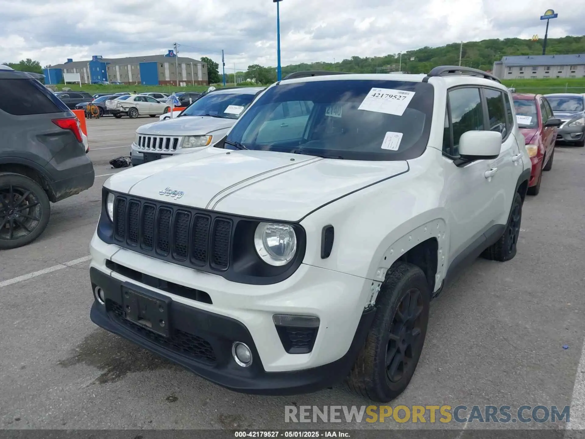 2 fotografías del automóvil dañado ZACNJBBB8KPK73971 JEEP RENEGADE 2019