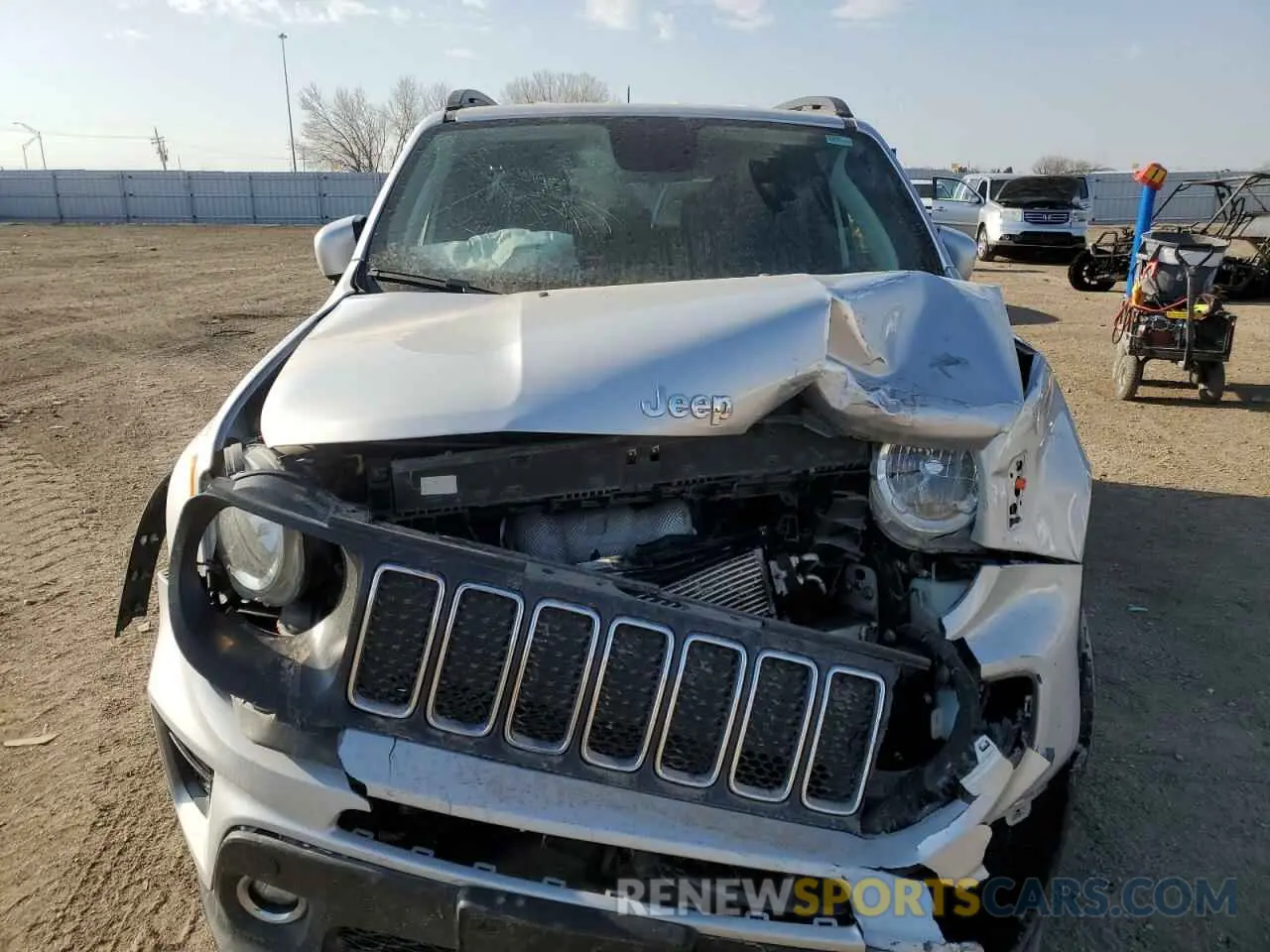 5 fotografías del automóvil dañado ZACNJBBBXKPK03355 JEEP RENEGADE 2019