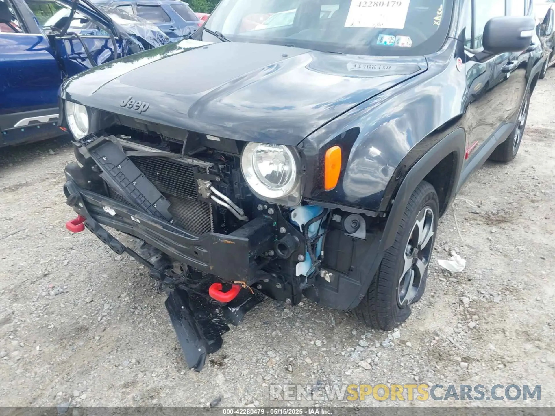 17 fotografías del automóvil dañado ZACNJBC14KPK13840 JEEP RENEGADE 2019