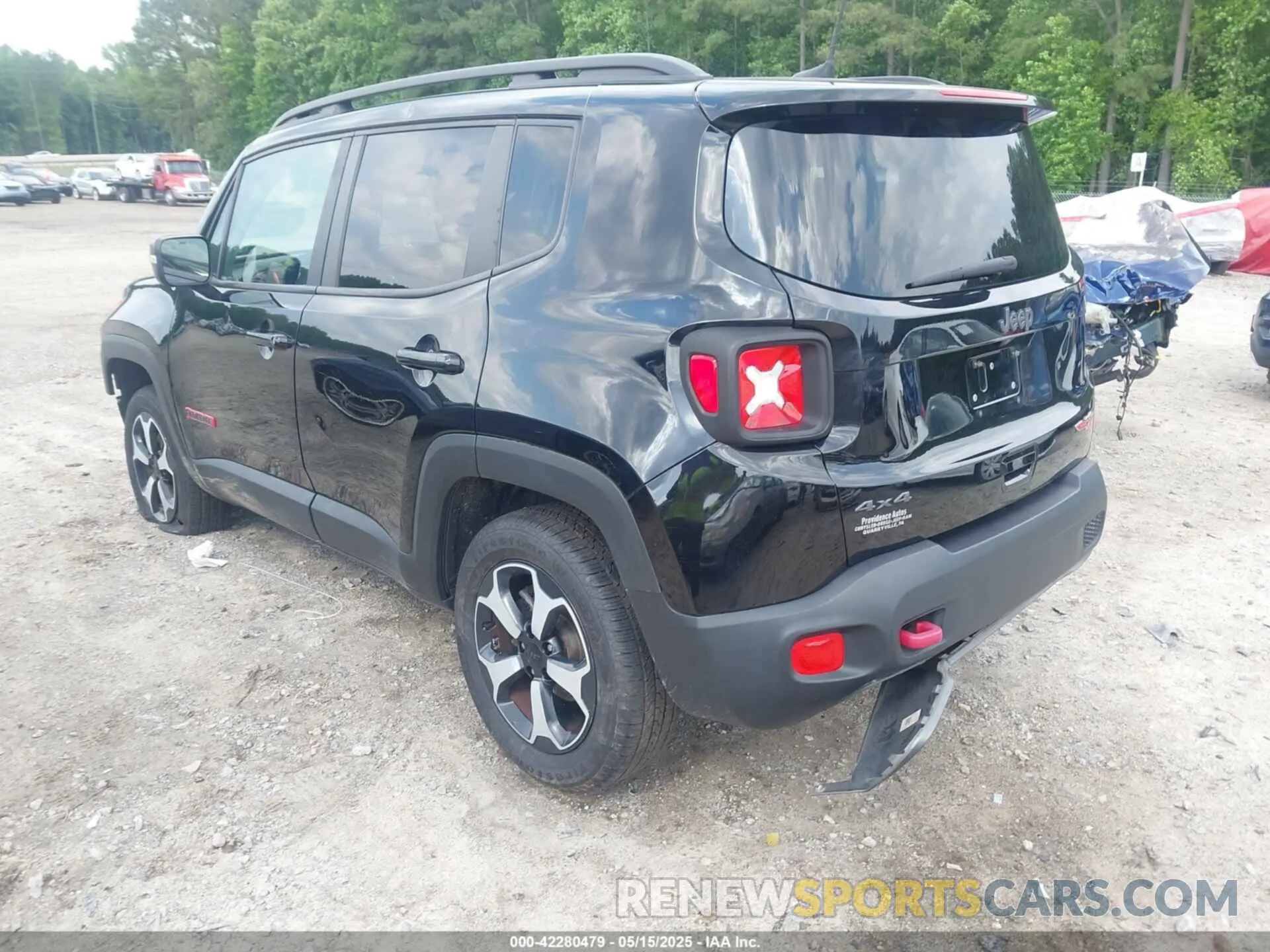 3 fotografías del automóvil dañado ZACNJBC14KPK13840 JEEP RENEGADE 2019