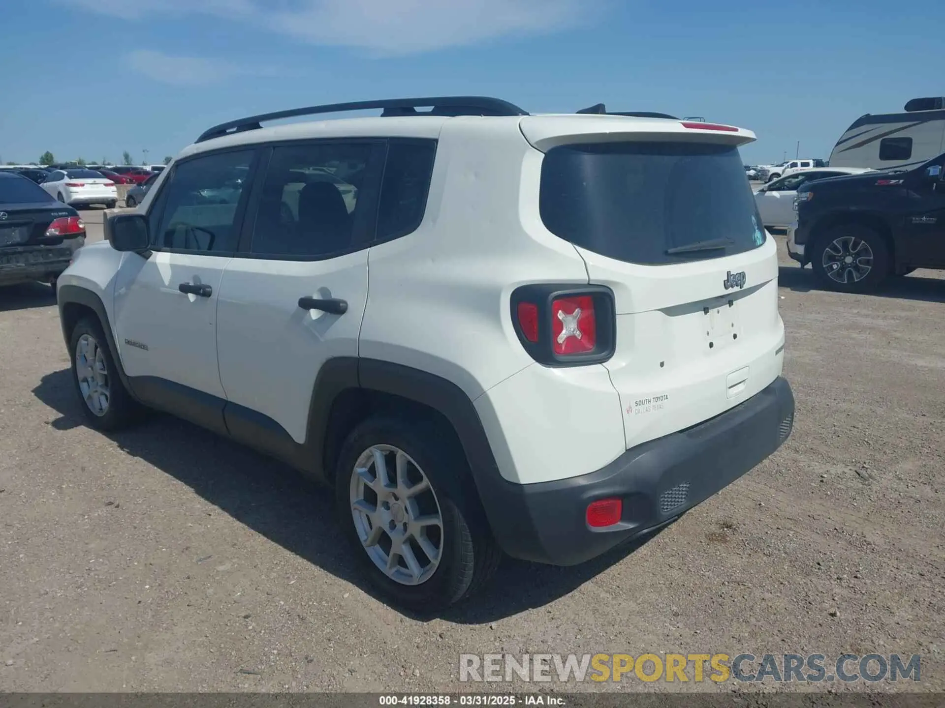 3 fotografías del automóvil dañado ZACNJAAB1LPL72466 JEEP RENEGADE 2020