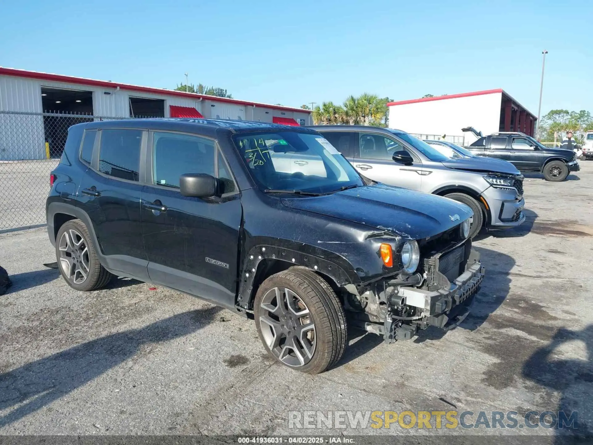 1 fotografías del automóvil dañado ZACNJAAB2LPL84352 JEEP RENEGADE 2020