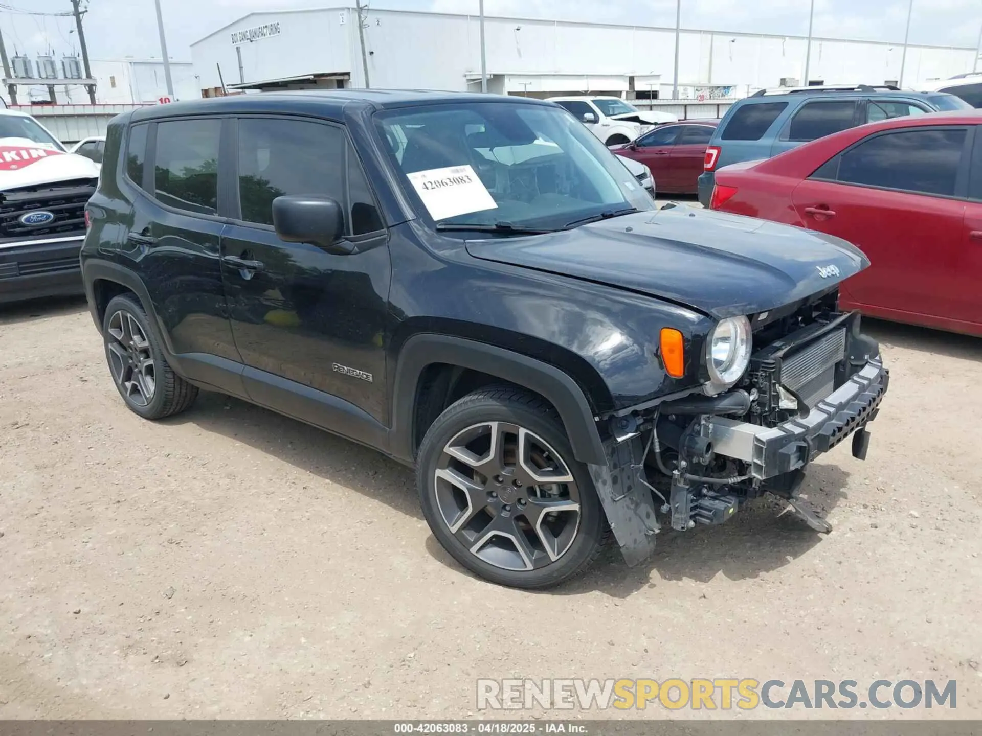 1 fotografías del automóvil dañado ZACNJAAB2LPM06219 JEEP RENEGADE 2020
