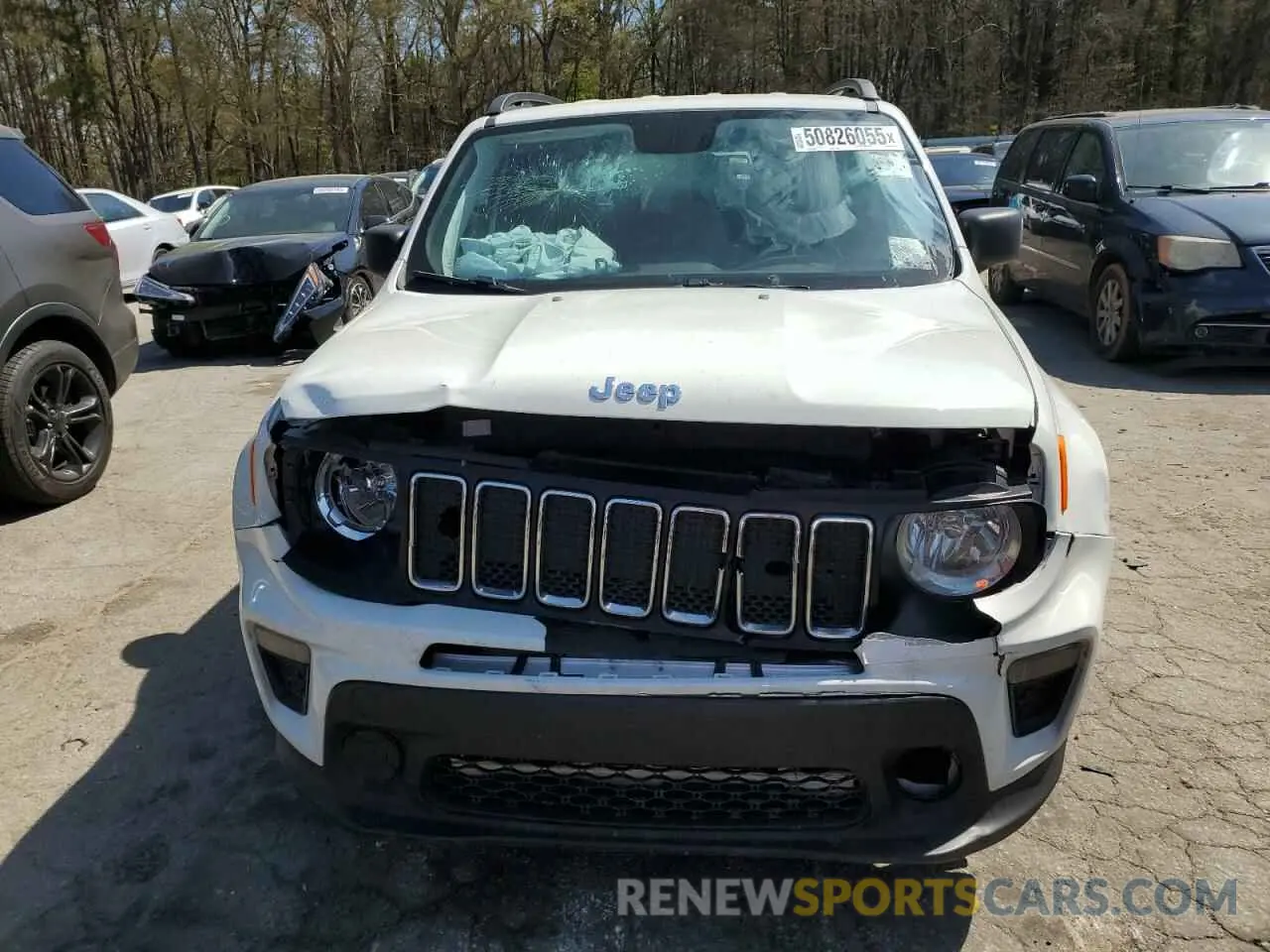 5 fotografías del automóvil dañado ZACNJAAB3LPK97981 JEEP RENEGADE 2020