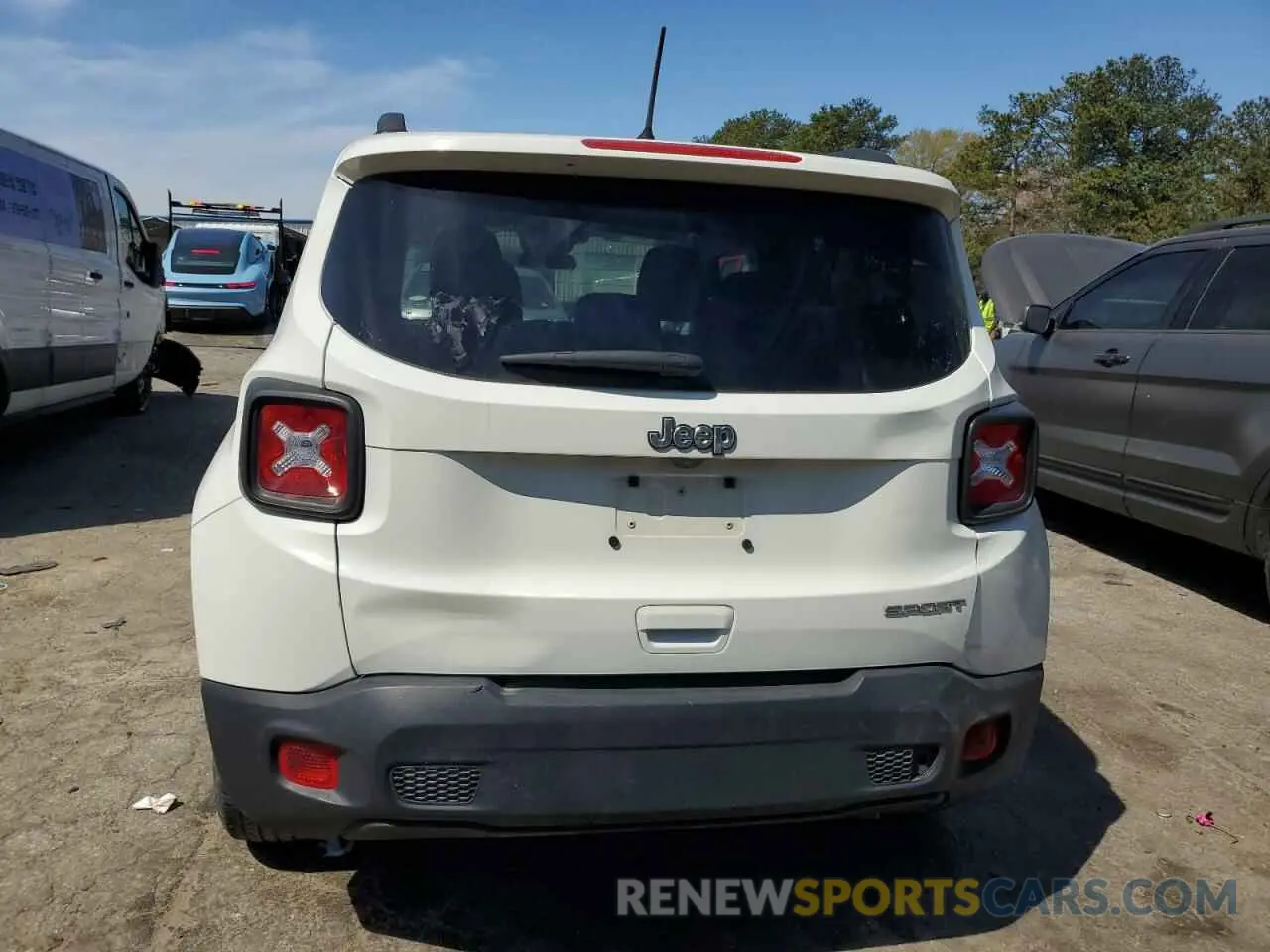 6 fotografías del automóvil dañado ZACNJAAB3LPK97981 JEEP RENEGADE 2020