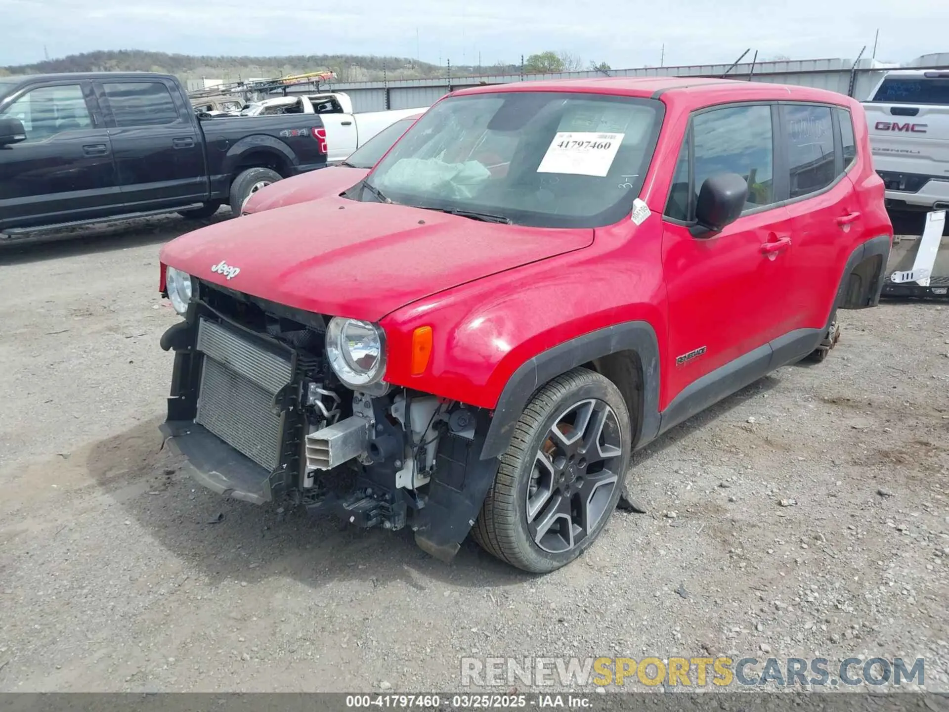 2 fotografías del automóvil dañado ZACNJAAB4LPM06853 JEEP RENEGADE 2020