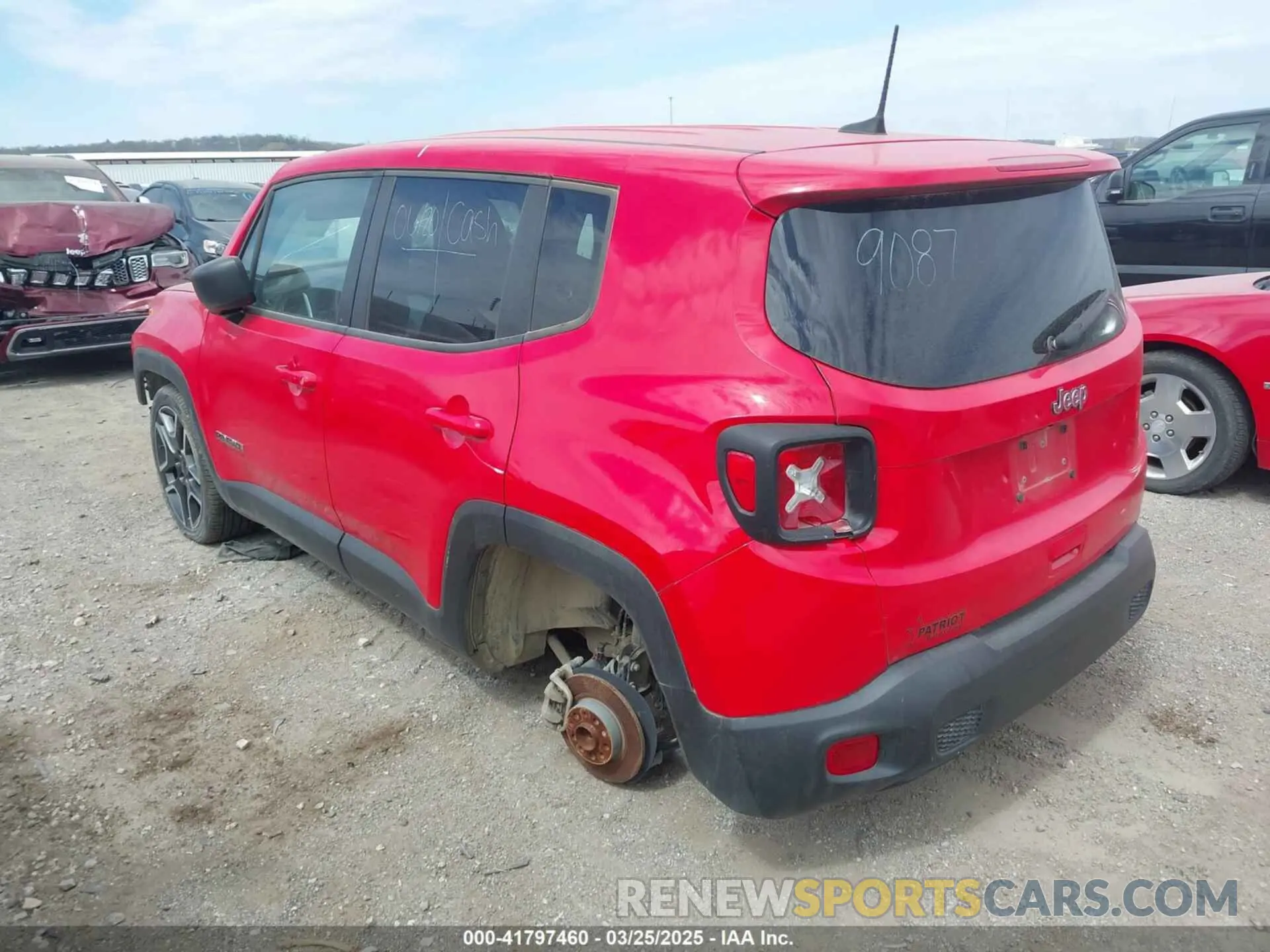 3 fotografías del automóvil dañado ZACNJAAB4LPM06853 JEEP RENEGADE 2020
