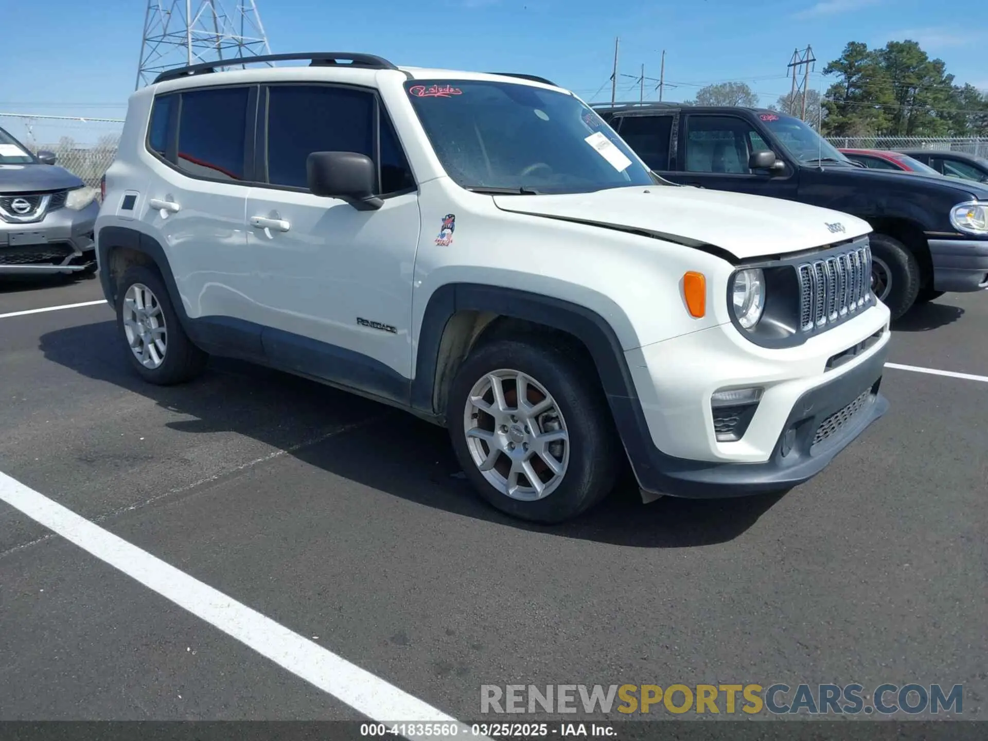 1 fotografías del automóvil dañado ZACNJAAB8LPK96809 JEEP RENEGADE 2020