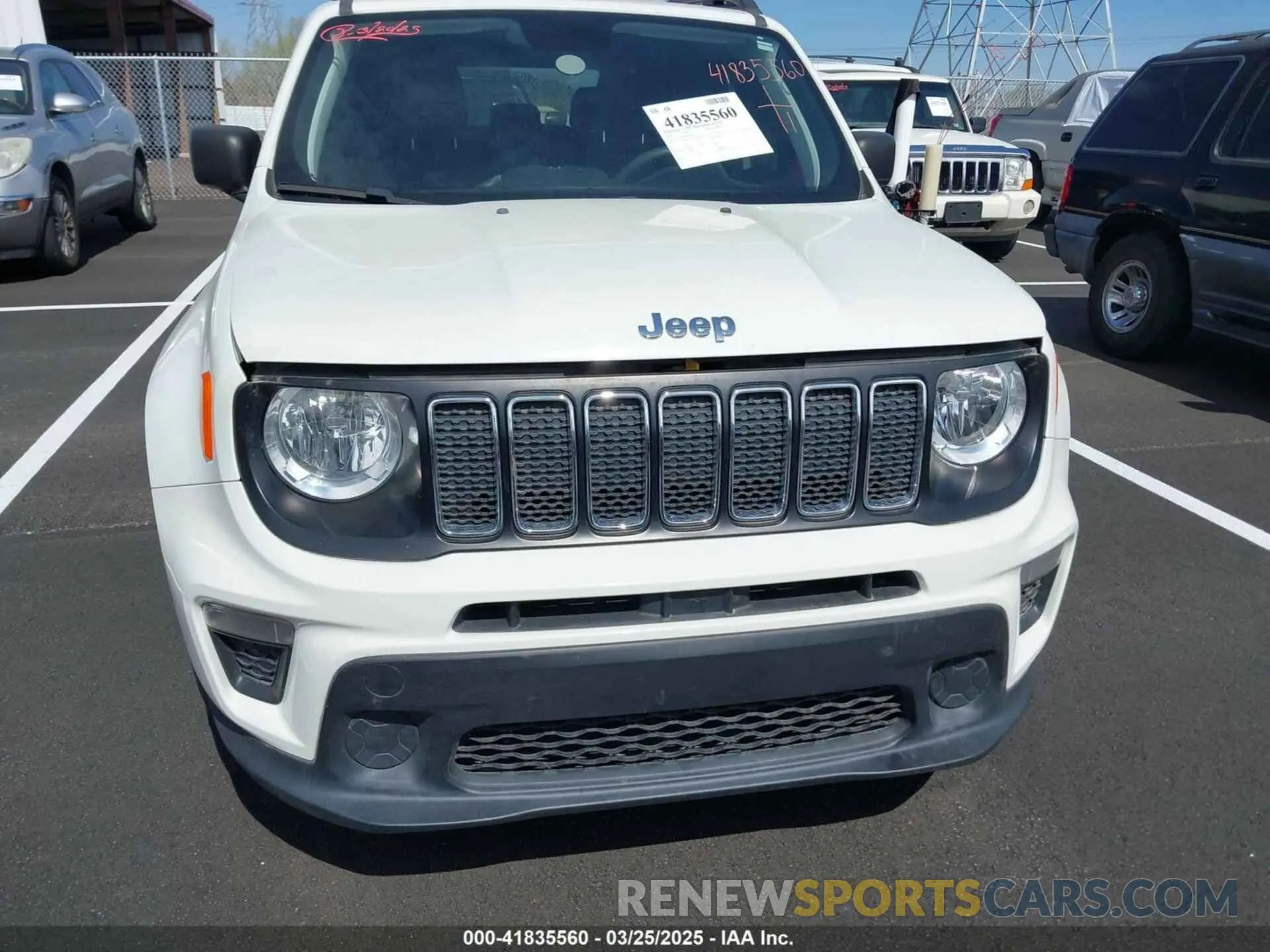 11 fotografías del automóvil dañado ZACNJAAB8LPK96809 JEEP RENEGADE 2020