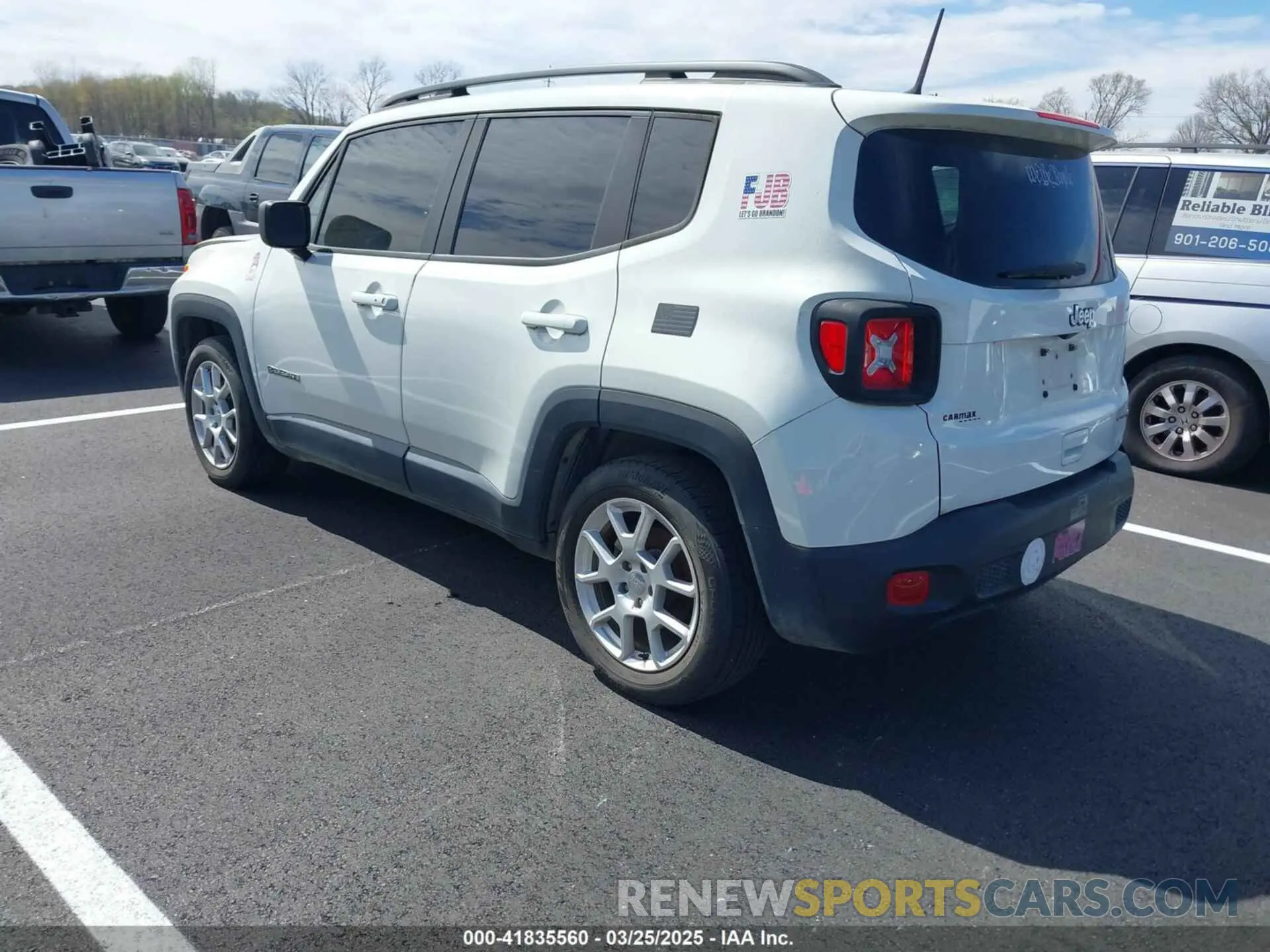 3 fotografías del automóvil dañado ZACNJAAB8LPK96809 JEEP RENEGADE 2020