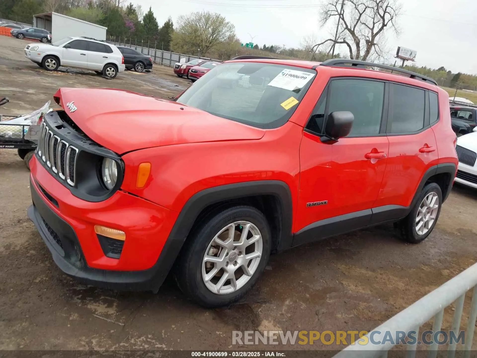 15 fotografías del automóvil dañado ZACNJAABXLPL52877 JEEP RENEGADE 2020