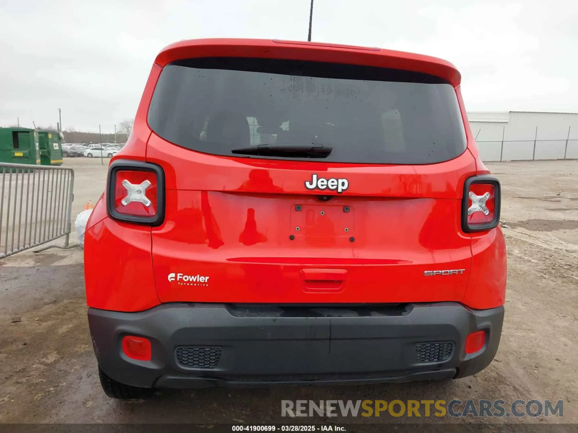 17 fotografías del automóvil dañado ZACNJAABXLPL52877 JEEP RENEGADE 2020
