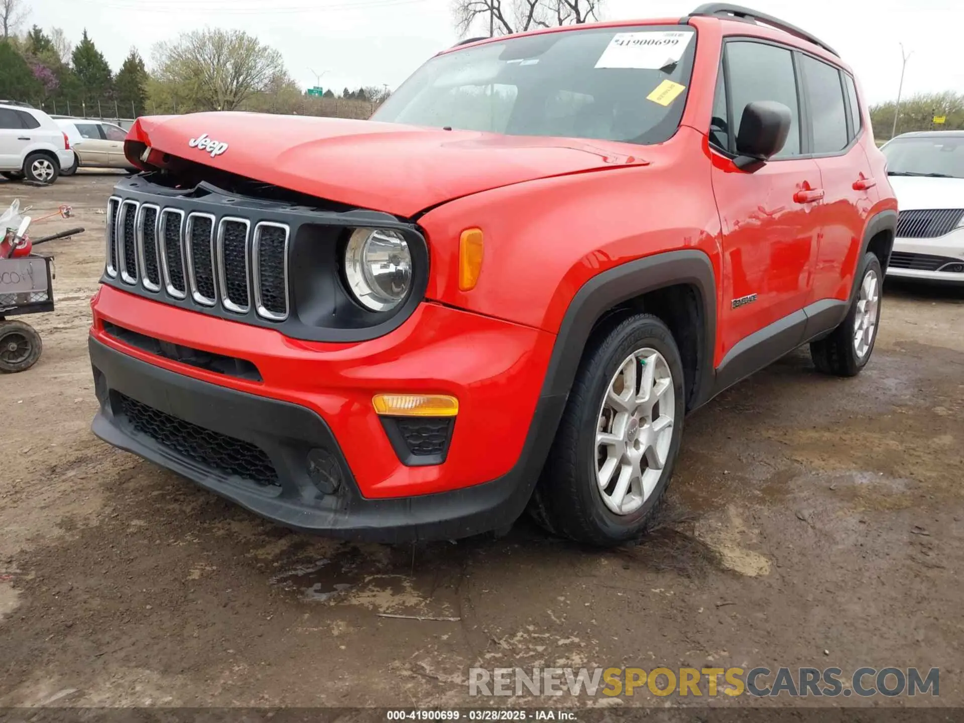 2 fotografías del automóvil dañado ZACNJAABXLPL52877 JEEP RENEGADE 2020