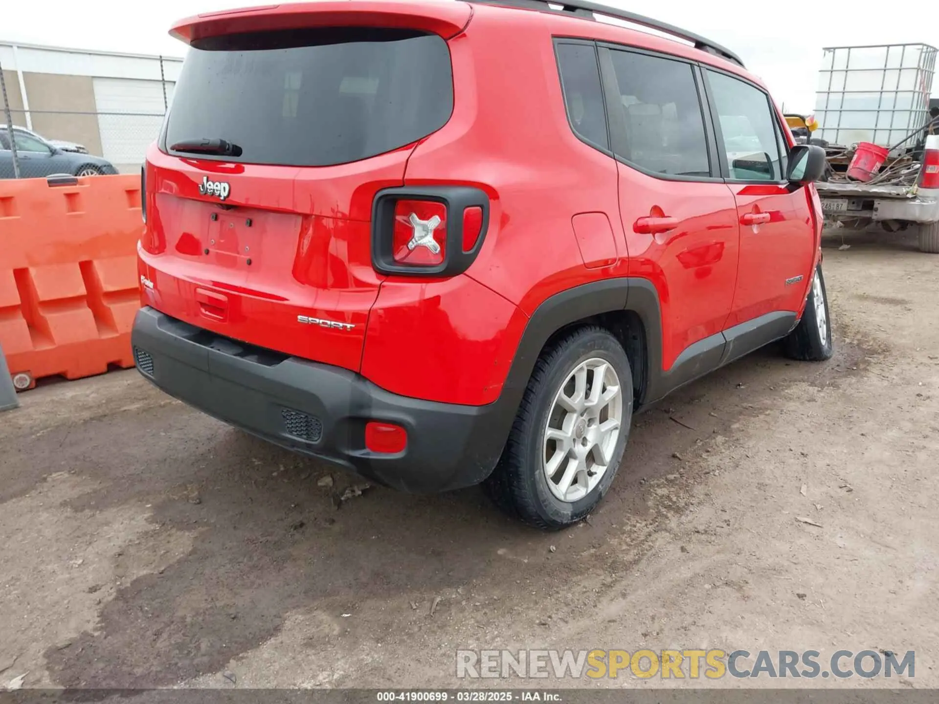 4 fotografías del automóvil dañado ZACNJAABXLPL52877 JEEP RENEGADE 2020