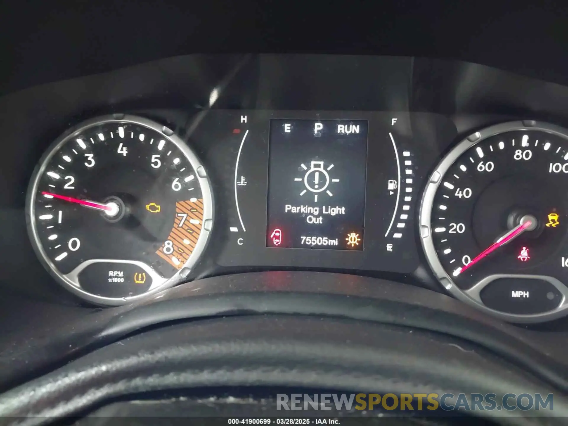 7 fotografías del automóvil dañado ZACNJAABXLPL52877 JEEP RENEGADE 2020