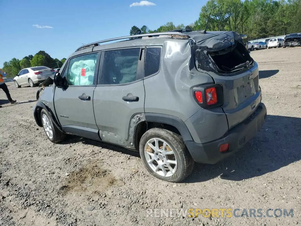 2 fotografías del automóvil dañado ZACNJAABXLPL86222 JEEP RENEGADE 2020