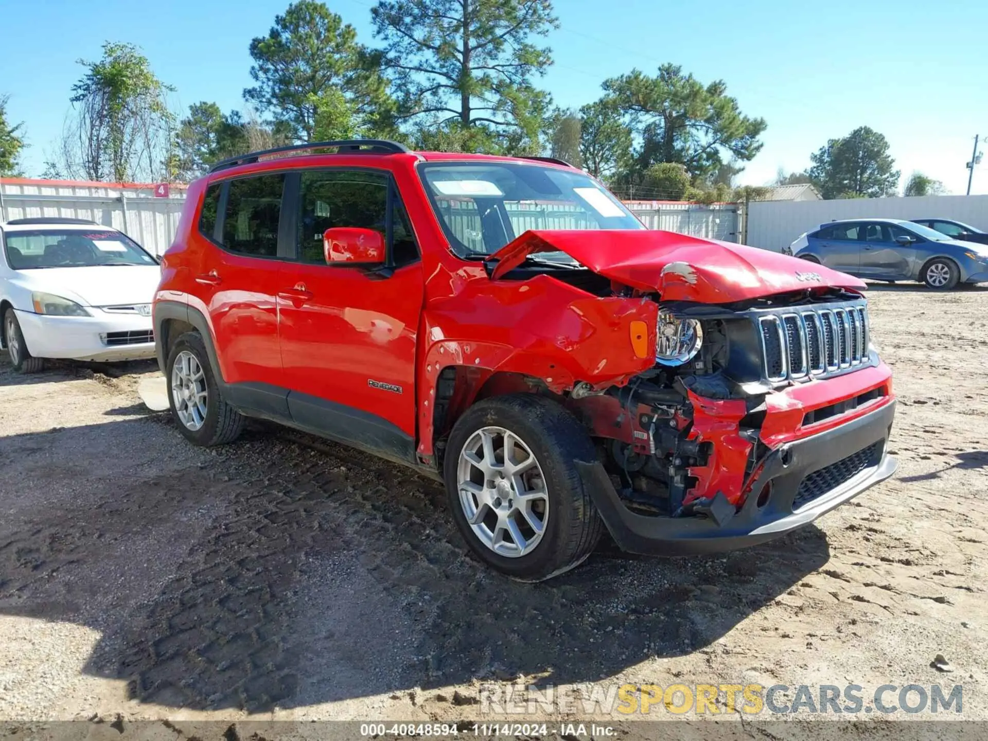 1 fotografías del automóvil dañado ZACNJABB0LPL21197 JEEP RENEGADE 2020