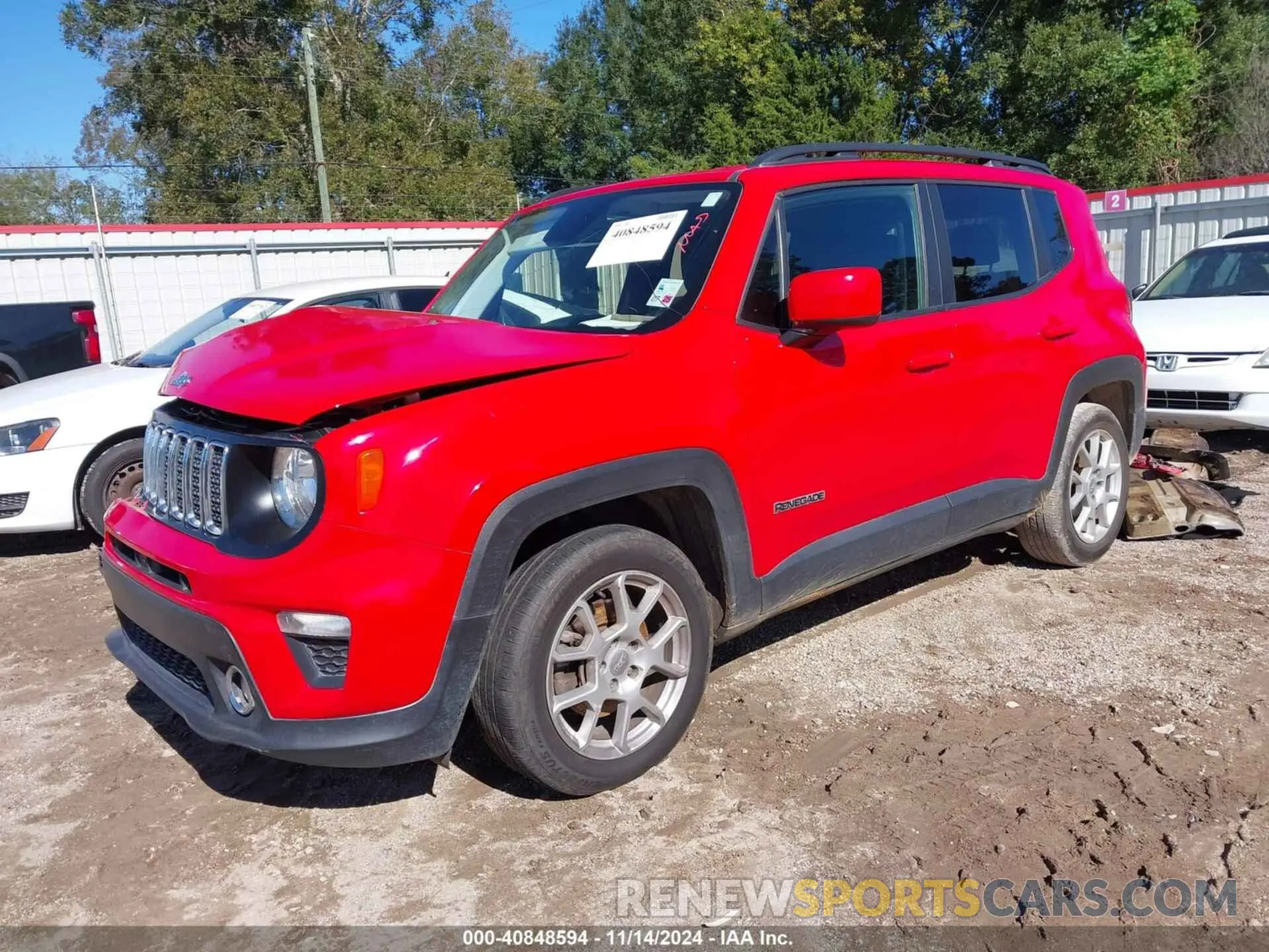 2 fotografías del automóvil dañado ZACNJABB0LPL21197 JEEP RENEGADE 2020