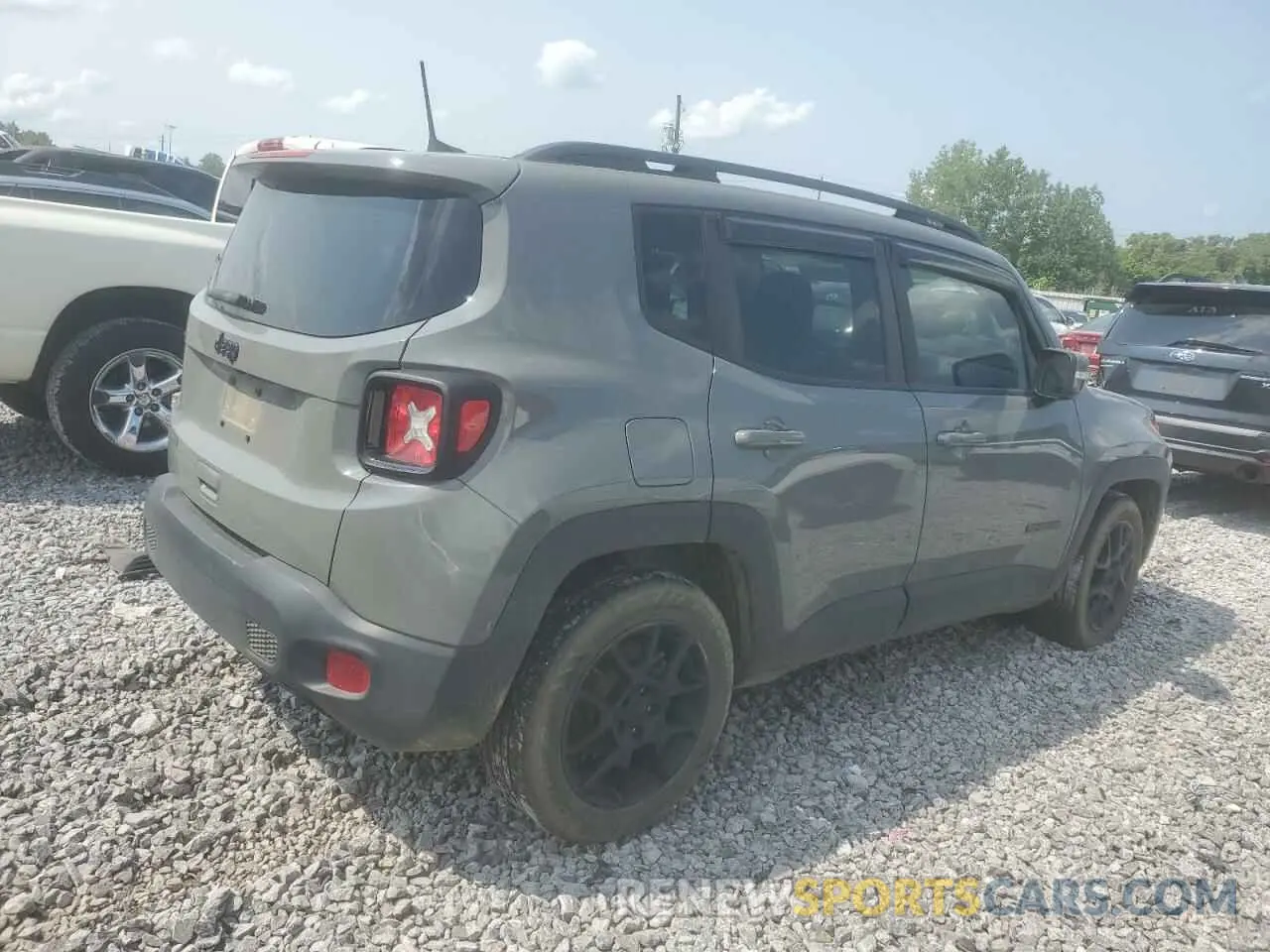 3 fotografías del automóvil dañado ZACNJABB0LPM02796 JEEP RENEGADE 2020